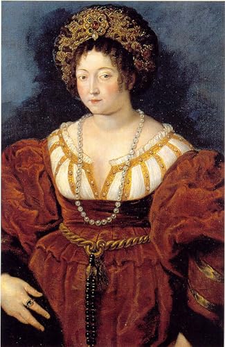 Cuadro en Lienzo Isabella D'este de Rubens Impresión de Arte para Oficina 60x90cm