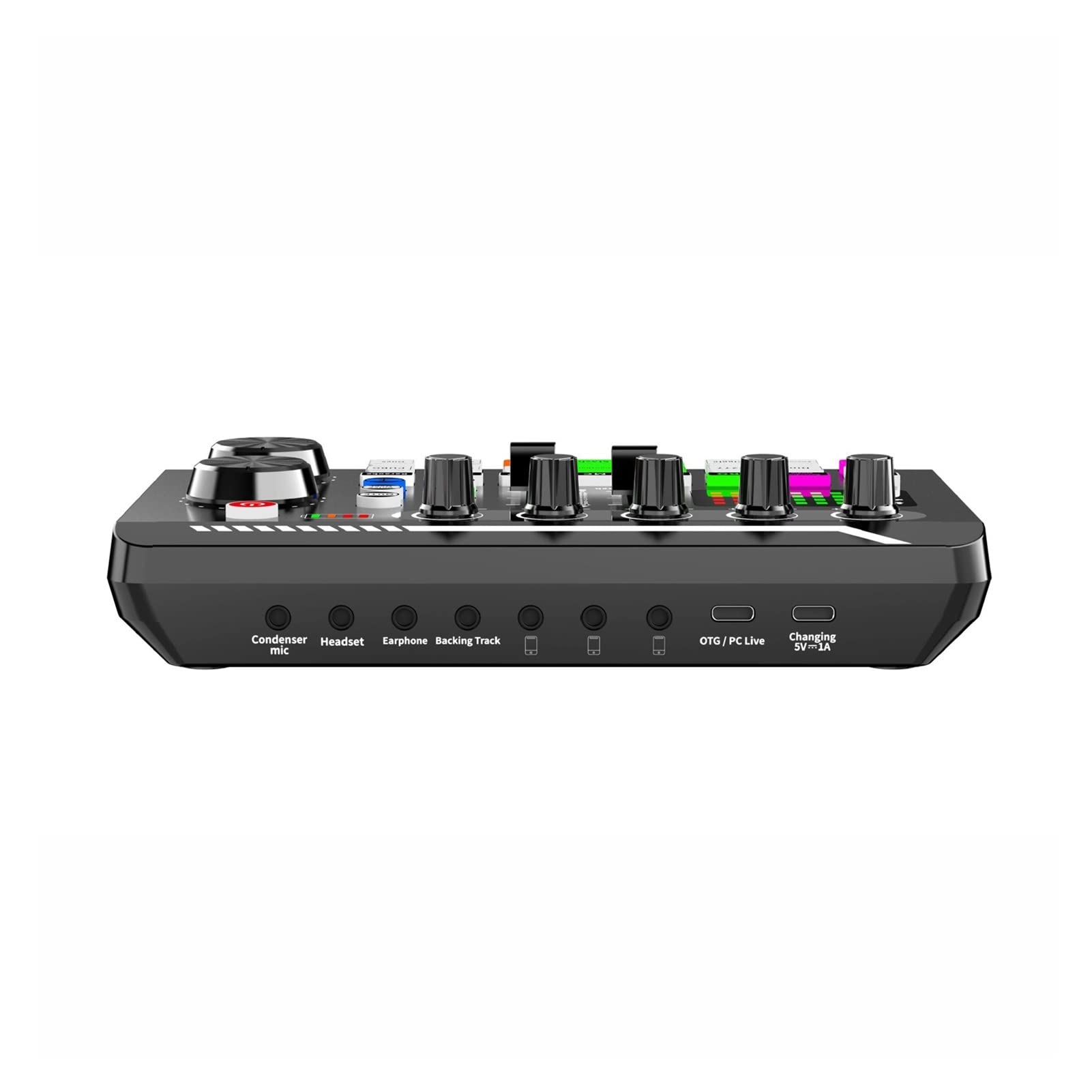 DJ-Equipment für die Party F998 Audio USB External Sound Card Microfon Personal Entertainment Headset Live -Stream for PC -Telefon- und Computermodellnummer (Color : F998)
