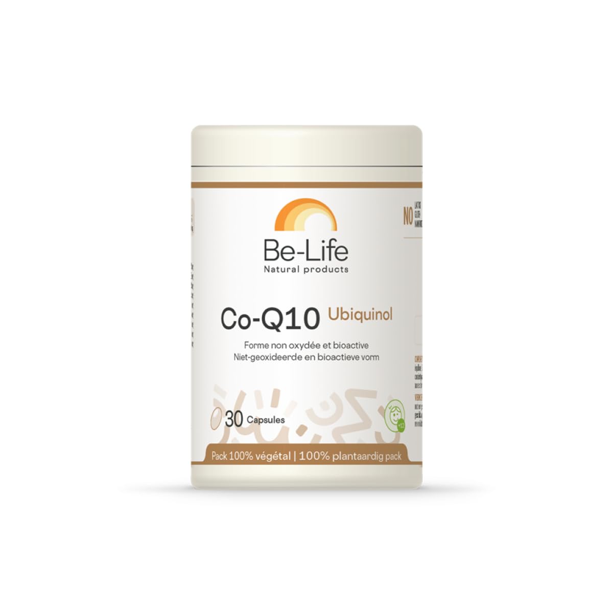 BE-LIFE | Co-Q10 Ubiquinol | Coenzyme Q10 Forme Active | Énergie Cellulaire & Antioxydant | Haute Biodisponibilité | 30 comprimés