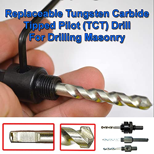 Broca de sierra de carburo 7/8 in con vástago SDS Plus miniatura 7