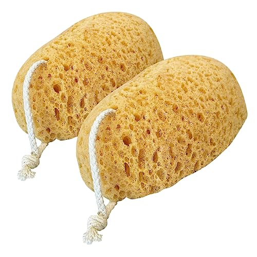 GALPADA 2pcs Bath Sponge Exfoliating Shower Sponges for Deep Cleansing Lightweight Scrubber for Gentle Skin Care for Daily Use and Gifting