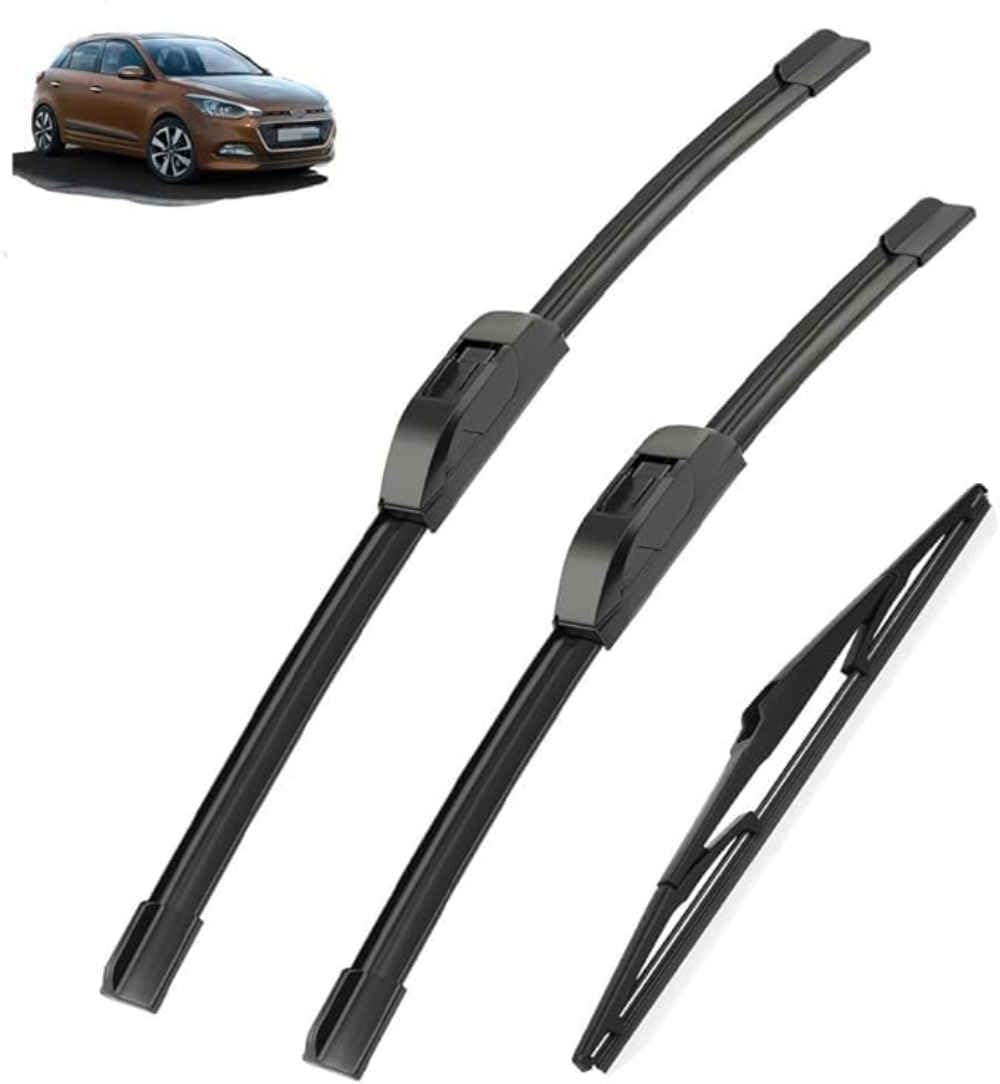 Nysldsco Normal Premium Exact Fit Windscreen Wiper Blades For Hyundai I20 Pb 2008-2014 2009 2010 2011 Durable Natural Rubber Easy Fit For A Quiet And Streak Free Wipe