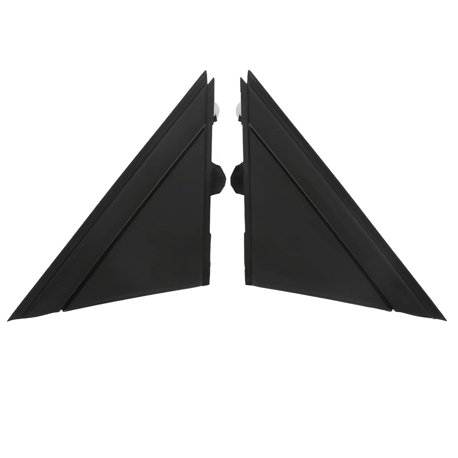 Coques De Rétroviseur Triangulaire Pour FIAT 500 2012-2017 - Lot De 2 - Noir Mat - Compatible OE 1SH17KX7AA - Facile à Clipser