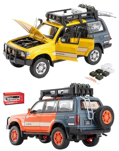 Image of Magicwand 1:24 Scale Die-Cast Tayota Land Cruiser LC80【Colors As Per Stock】【Box Packing】 with 7 Openable Doors,Pull Back Action,Lights,Music & Working Horn【Pack of 1】