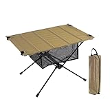 Design compact et portable : cette table de camping dispose d'une structure pliable compacte, ce qui la rend facile à transporter et à ranger. Sa construction légère mais robuste garantit qu'il peut être transporté