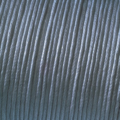 Kumihimo Cotone Cerato, 2 mm x 6 m, Grigio