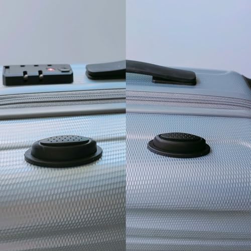 2 Pair Luggage Side Feet Suitcase Bracket Foot Replacements Luggage Case Legs with Screws, Anti-Slip Foot Nails, Travel Case Foot Studs, DIY Project3