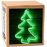 gartenpirat albero di natale 54 cm figura neon con 240 led verdi