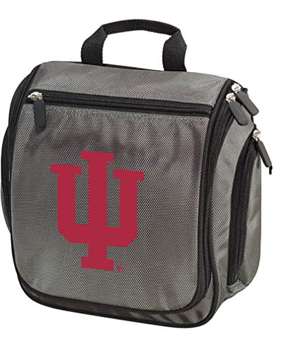 Broad Bay Indiana University Toiletry Bags Or Hanging IU Travel Shaving Kits Travel Organizer Bag (Gray)