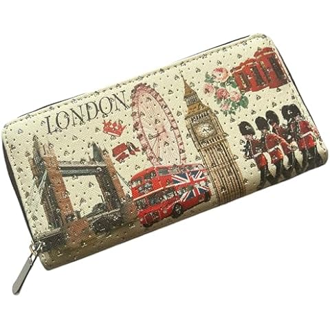 Souvenirs London Purse with Cityscape Design Cover