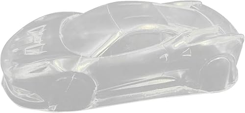 Piezas de repuesto de carcasa de PC de distancia entre ejes de 3.858 in a escala 1/28, cubierta transparente de carrocería de automóvil RC para