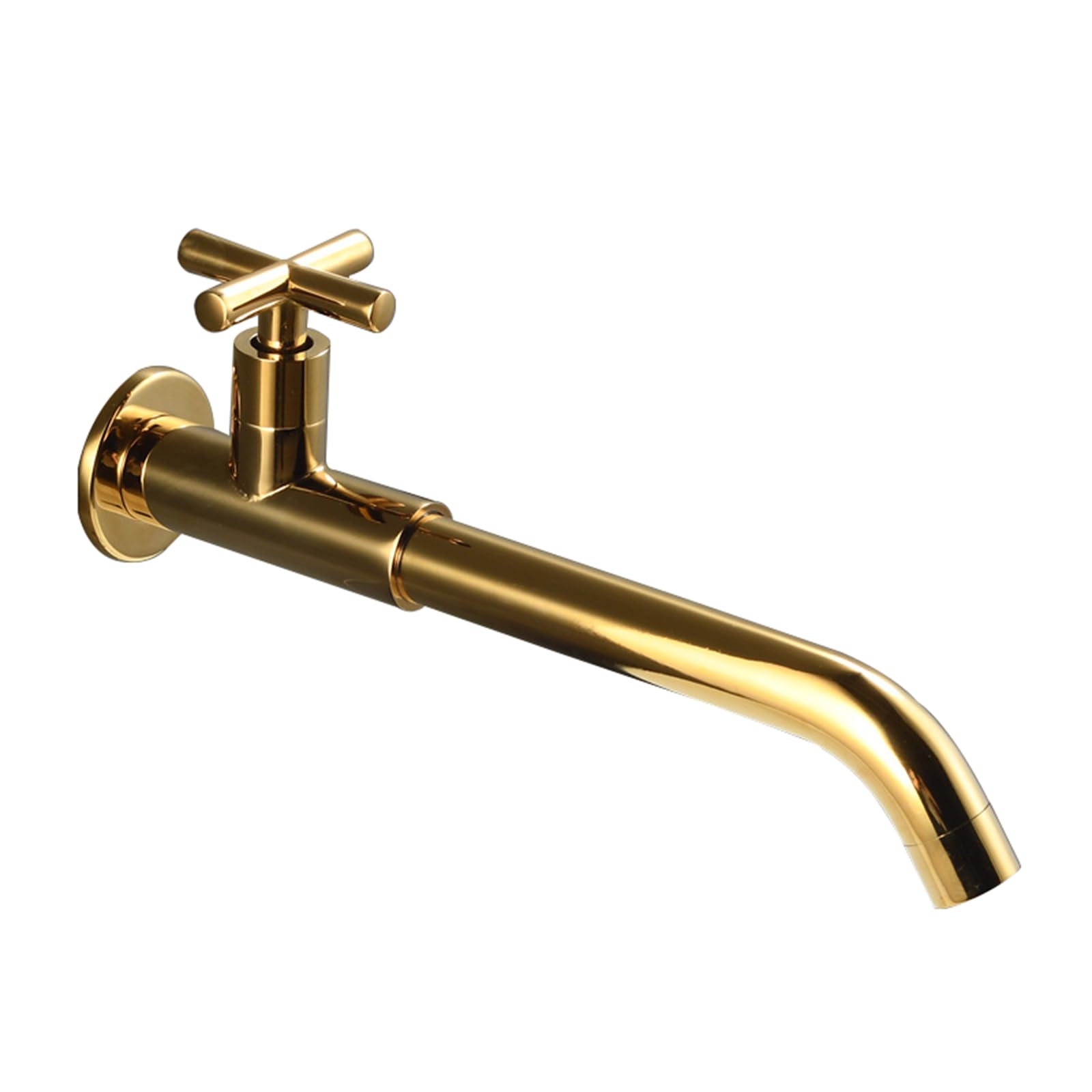 ANVLOJRIH Basin Mixer Tap Bathroom Sink Taps Wall Mounted Cold Water Tap Single Lever Gold,28Cm Lavatory Sink Faucet