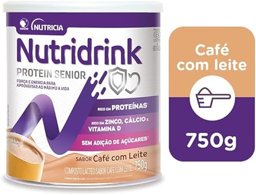 2 Latas Suplemento em pó Nutridrink Protein SENIOR Danone -750g