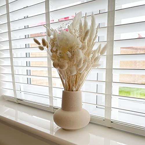 Yanwe1 Small Ceramic Vase, Cute Vase, Modern Vase, Boho Vase, Decorative Vase, Modern Farmhouse Decor, Unique Vase, Matte Vase For Living Room, Bedroom, Bookshelf, Mantel, Fireplace, Coffee Table #TOP3