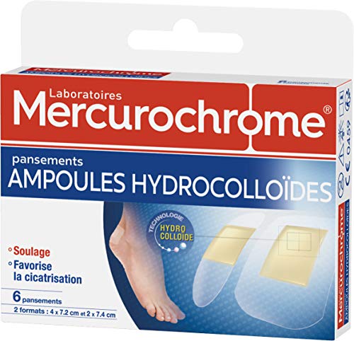 Mercurochrome Pansement ampoules hydrocolloïdes Mercurochrome -x6