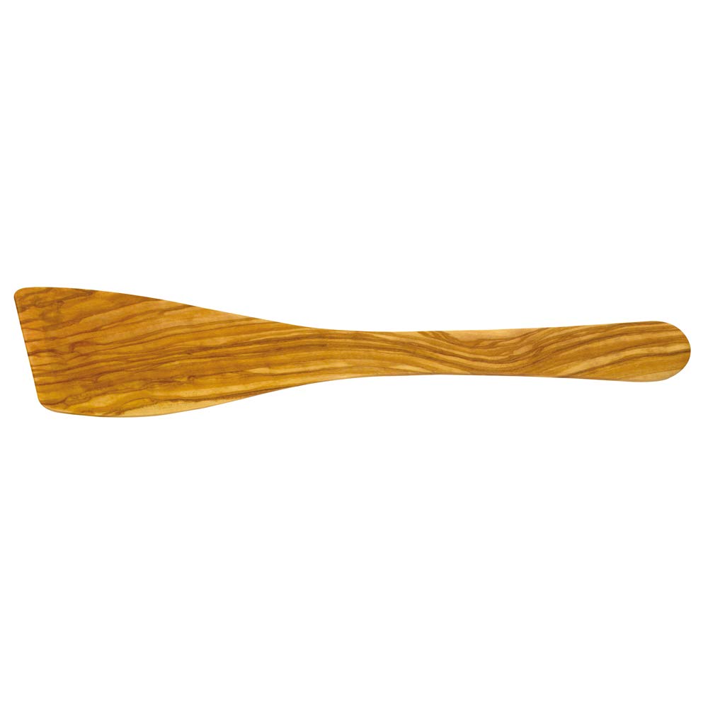 Jean Dubost Natural Wood Curved Spatula Olive Wood