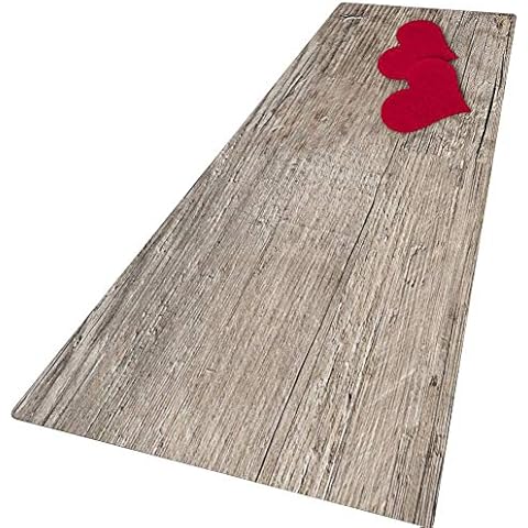 Badteppiche, Smilikee 3D gedruckt Ocean Beach Sands Holzbrett verdickt Flanell Stoff rutschfeste Badematten Cover