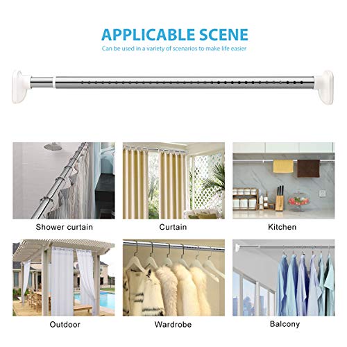 KINLO douchegordijnstang telescopische stang gordijnstang 260310cm