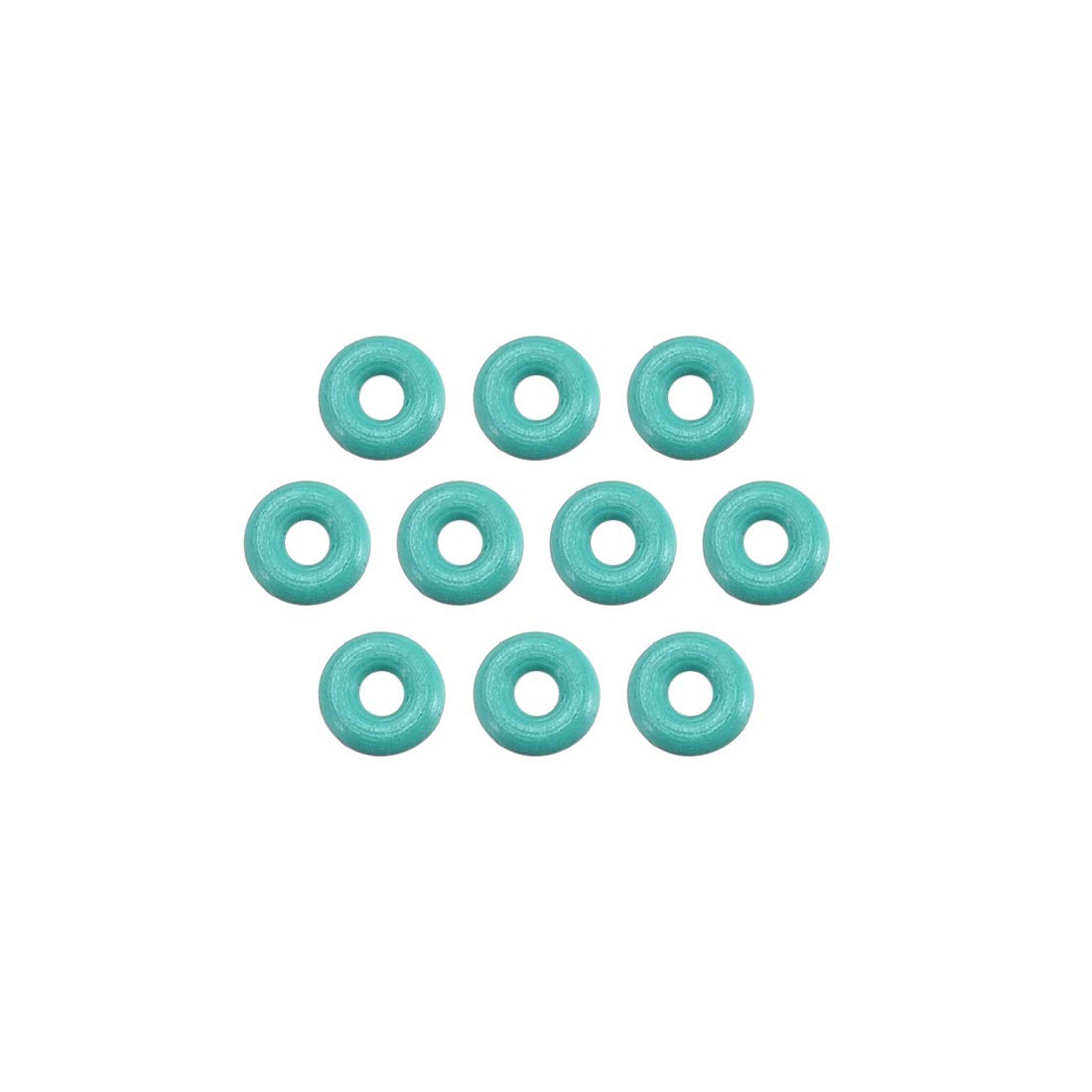 Uxcell Fluorine Rubber O Rings, 29mm OD, 27mm Inner Diameter, 1mm Width, Seal Gasket Green 20Pcs
