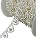 AEAOA 10 Yards 3/5" Ivory Pearl Rhinestone Chain Trims Sewing Wedding Decoration Craft Beaded Trim (LZ109)