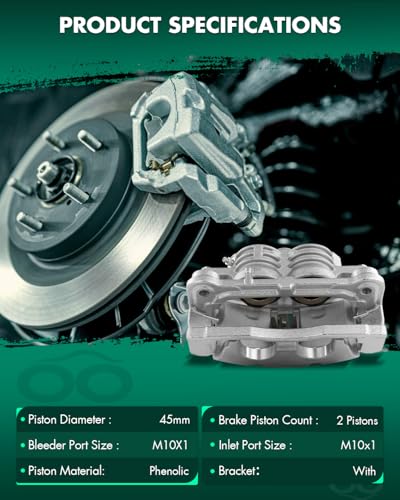 Image of SCITOO 18B4798 Front Left Brake Caliper w /Bracket For Buick For Rainier,For Chevrolet For SSR /For Trailblazer,For GMC For Envoy XL,For Isuzu For Ascender,For Saab For 9-7x