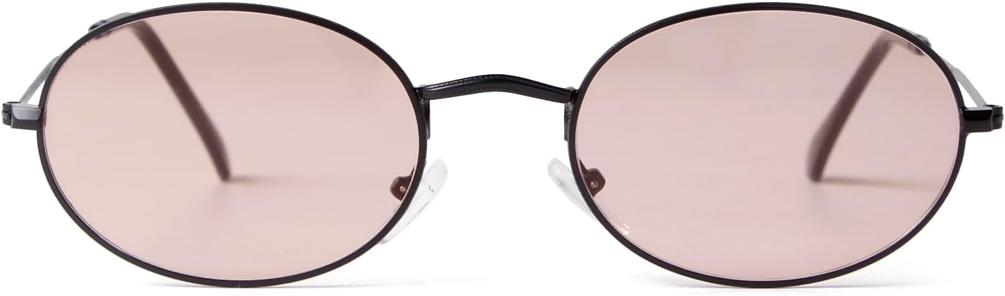 Oval Sunglasses Vintage Retro 90s Sunglasses Trendy Designer Glasses for Women Men