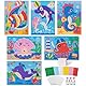 Tenare 6 Stück Frühling Mosaik Bastelset für Kinder Mosaik Aufkleber Set Mosaik Klebebilder für Mädchen Junge Selbstklebendes Kreativset für Kindergeburtstag Geschenk Party Beschäftigung (Ozean)