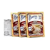 Pioneer Smoky Country Bacon Gravy Mix, 3-2 Ounce Packs Bundled with a JFS Recipe Card