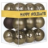 GameXcel 24Pcs Christmas Balls Ornaments for Xmas Tree - Shatterproof Christmas Tree Decorations Med