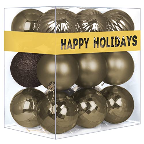 Gamexcel 24Pcs Christmas Balls Ornaments For Xmas Tree - Shatterproof Christmas Tree Decorations Medium Size Hanging Ball Vintage Cooper 2.5 Inch X 24 Pack #TOP14