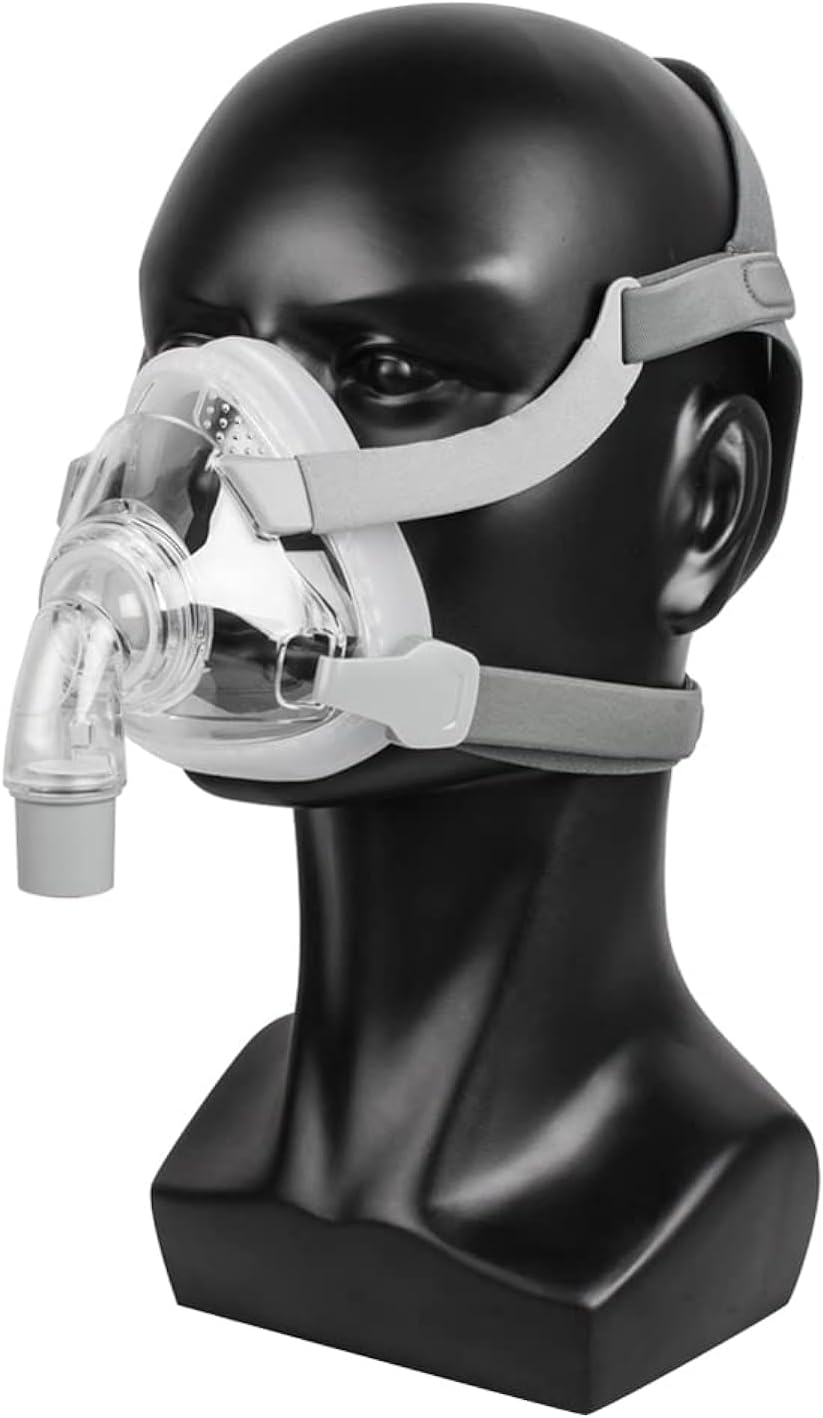 Full Face Mask for Sleep, Forehead Frame-Free Design with Free Adjustable Headgear (Large)