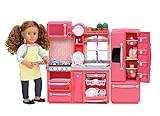 A partir de 3 años Our Generation- BD37365Z-Cocina para Muñecas Rosa (Battat BD37365Z)