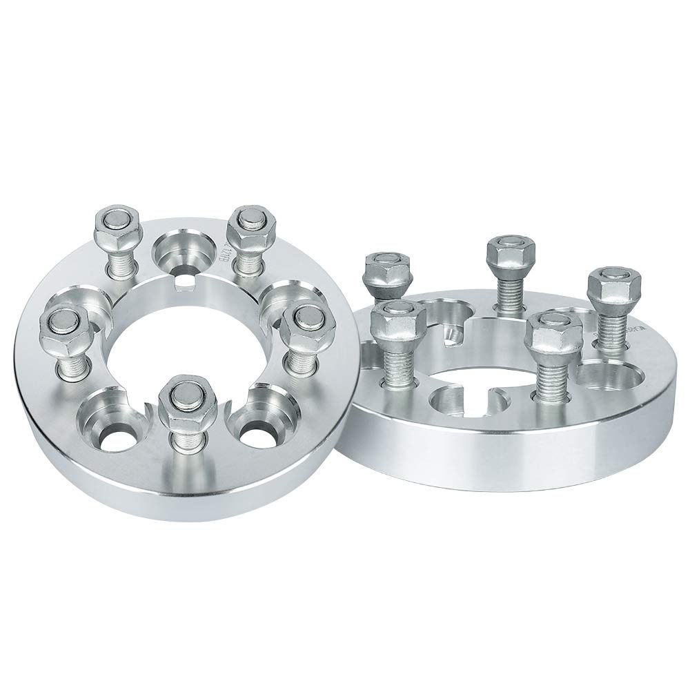 Photo 1 of IRONTEK 5x114.3 to 5x100 Wheel Adapters 1" Thickness (73.1mm Hub Bore, 12x1.5 Studs) 5x4.5” to 5x100mm Wheel Spacers Adapter 25mm FITS Chrysler Town & Country, Toyota Tacoma, Dodge Grand Caravan 2PCS