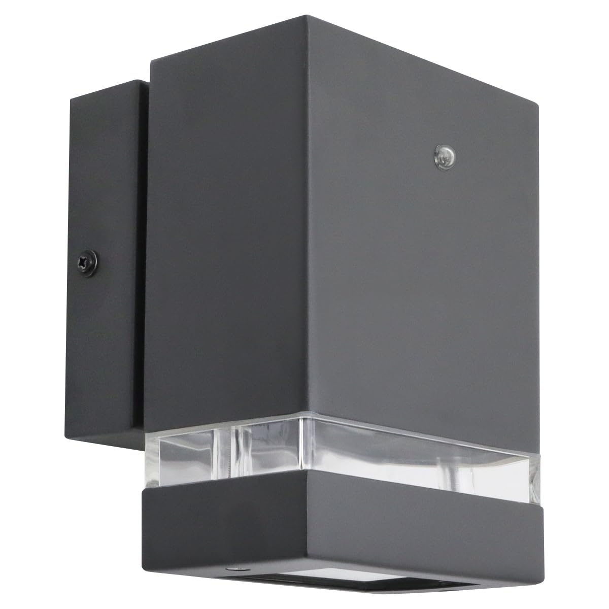 Long Life Lamp Company Downward Outdoor Dusk Till Dawn Wall Light IP44 Anthracite Black Automatic Sensor ZLC373DTD