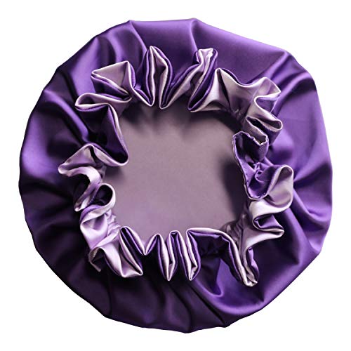 Image of AKISS Baby Infant Newborn Toddler Satin Silk Hair Bonnet for Baby Girl Boy Sleeping Kids Cap Hat
