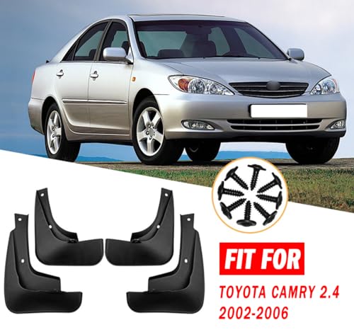 Image of Mud Flaps Mud Guards Fit for 2002-2006 Toyota Camry 2.4, Front & Rear Mud Splash Guards Accessories - 4 Pc, Black