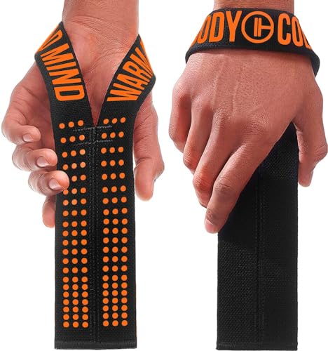 Image of WARM BODY COLD MIND V1 Lifting Wrist Straps for Olympic Weightlifting - Rated at 660 lb - Hand Wraps for Powerlifting, Weight Lifting, Bodybuilding Functional /Cross Training, Deadlift Gym Bar, Cotton