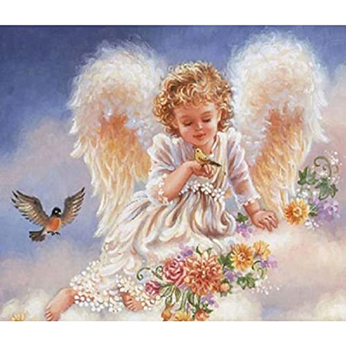 Amazon | DIY 5D Diamond Painting Angel Cartoon Diamond Embroidery
