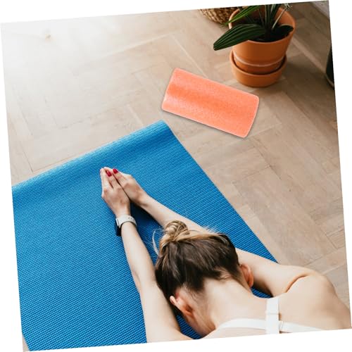 Rodillo de masaje fitness para yoga y relajación muscular en material EPP 30x15 cm color naranja para músculos y entrenamiento en casa miniatura 7
