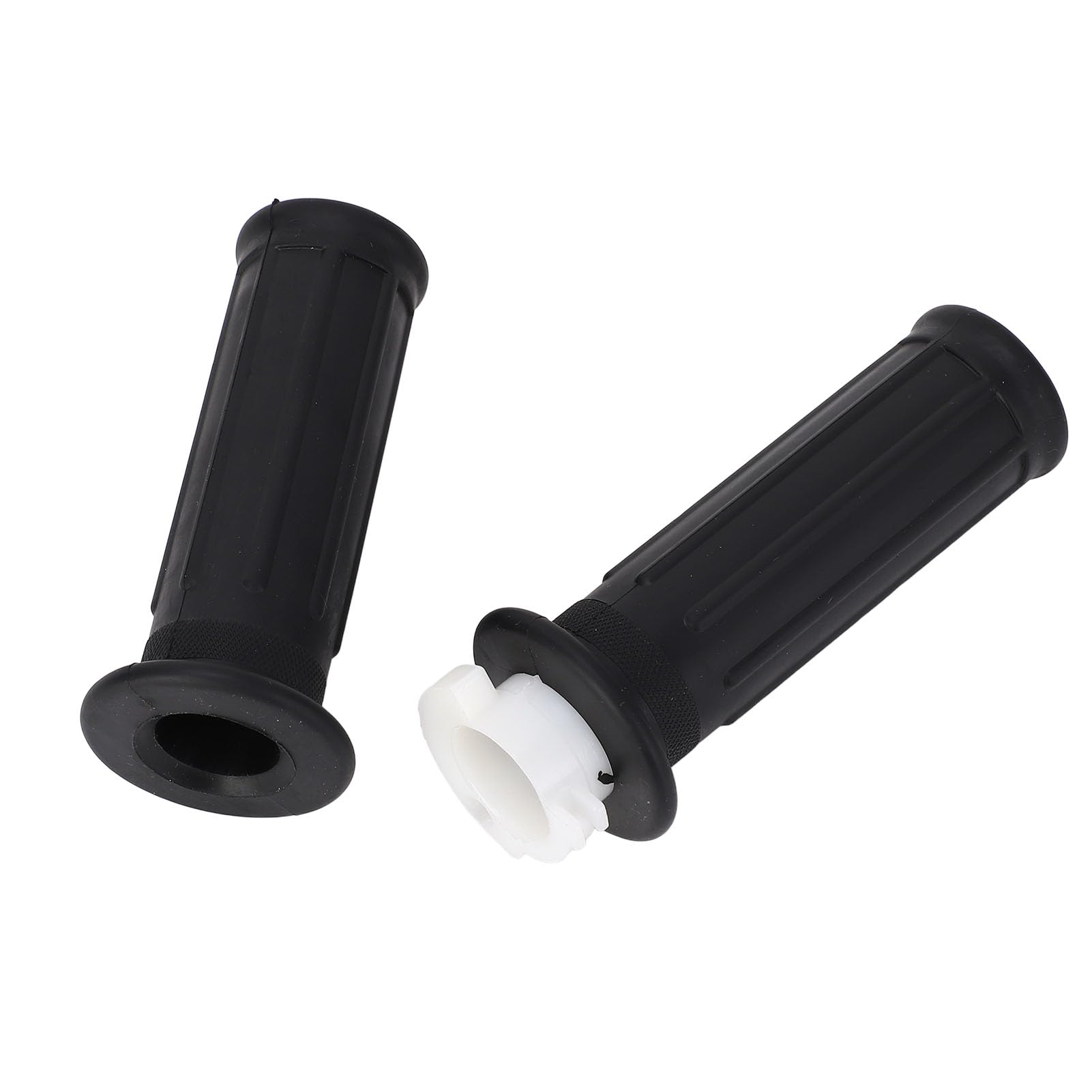 Poignées De Guidon Pour Yamaha PW50 - Lot De 2, Droite 20mm, Gauche 19mm - Caoutchouc Et Plastique - Remplacement Facile, Antidérapantes