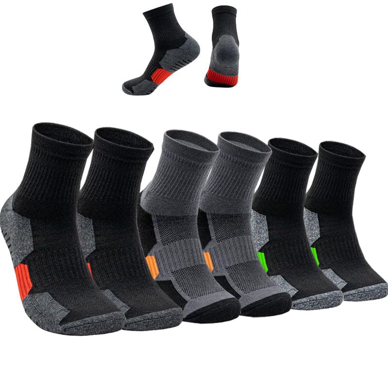 Lista de Ropa de punto deportiva para Hombre que puedes comprar esta semana. 44 Calcetines para Hombre, Calcetas Deportivas para Basquetbol, Calcetín de Running Largos Distancias,Transpirables y Duradero de Algodón Mid Crew Calcetine para...