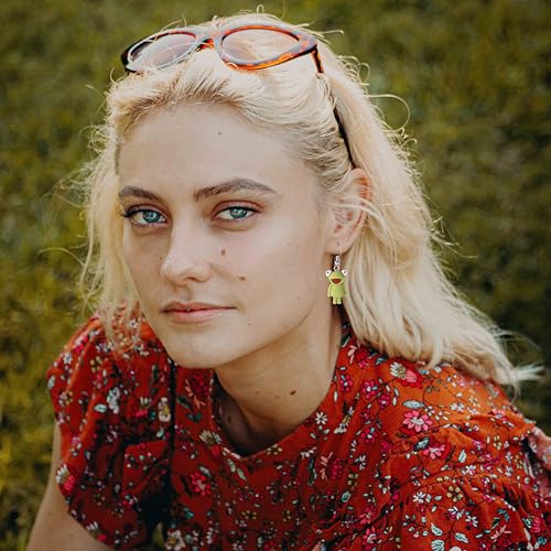 30 Pairs Weird Funny Earrings Set for Teens Girls Cute Fun Dangle Earrings for Women Mushroom Strawberry Daisy Donut Boba Food Animal Earrings Funky Aesthetic Earrings Kidcore Accessories4