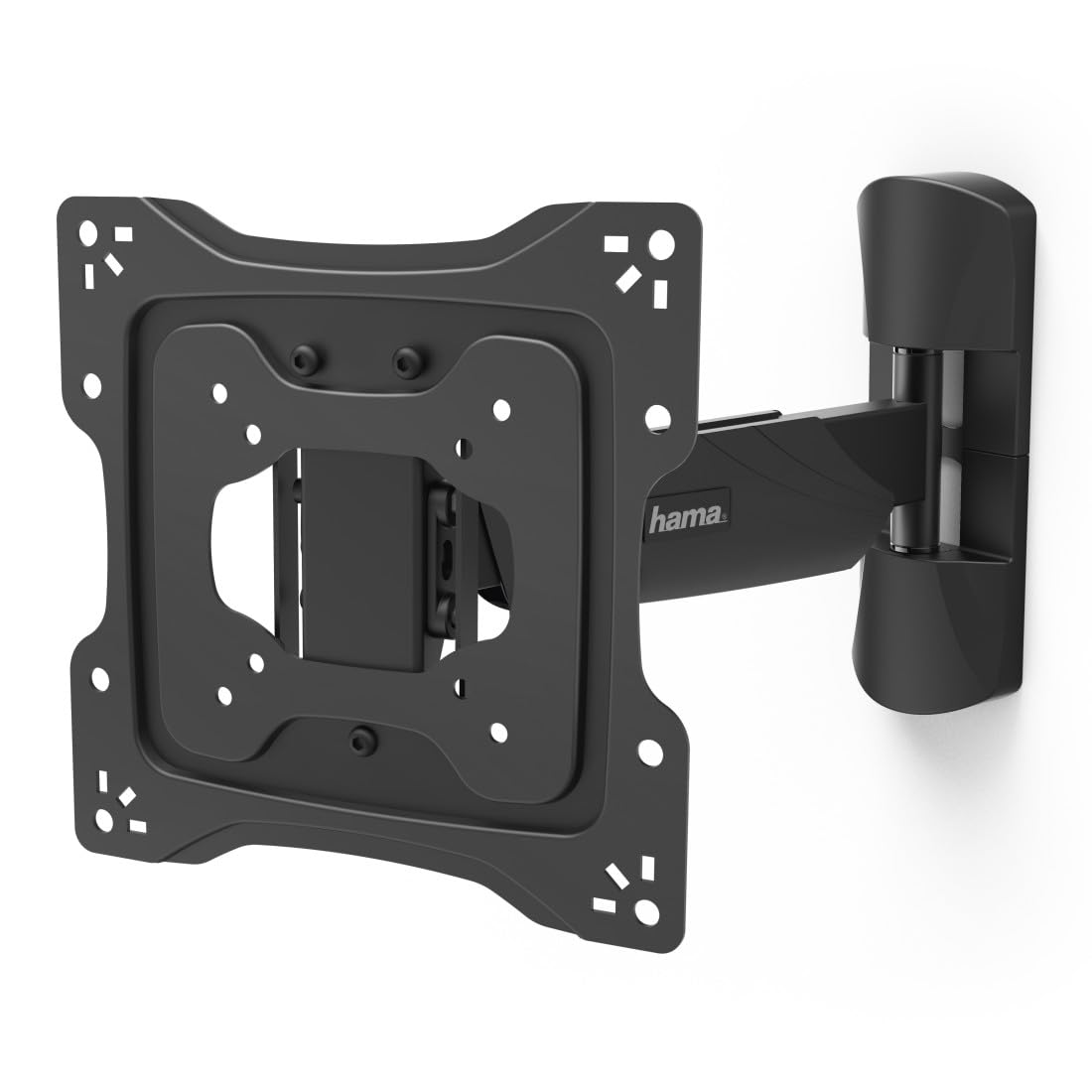 Hama Support Mural TV Pivotable Inclinable Dispositif Antivol Garantie 10 Ans (TV 19" à 48", 122cm 20kg Max, Inclinaison - 5/+15°, Rotation 180°, VESA 200x200 Max, Chevilles Fischer) Noir