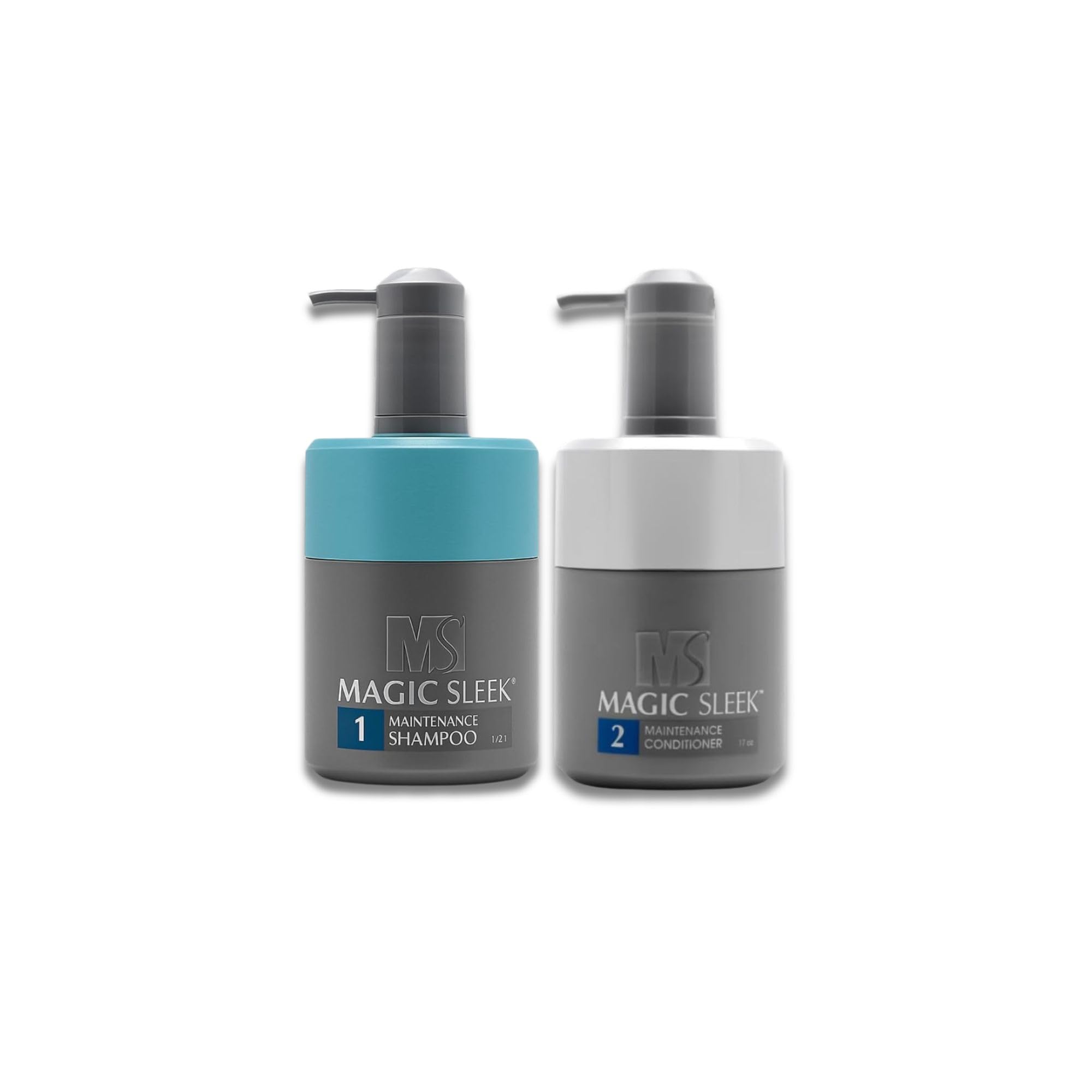 Magic Sleek Professional Hair Care Maintenance Set, Shampoo and Conditioner Duo, Anti-Frizz Treatment for Color-Treated Hair, 33 oz
