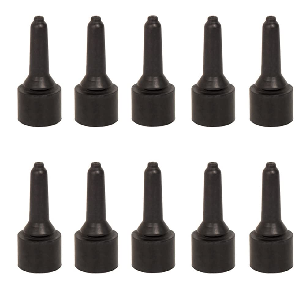 10 Stück Milchtrink Nippel Aufzuchtflasche Nippel aus weichem Gummi Saugerfutter Milch Fläschchen Nippel für Welpen, Katzen, Kälber, Kaninchen, Lämmer, Schafe, Fohlen Nutztier [MP73H]