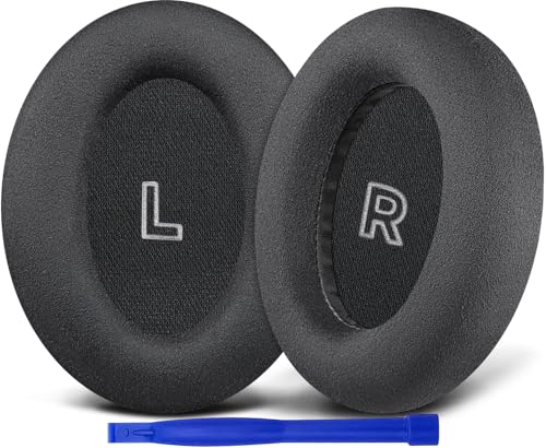 Image of SOULWIT Micro Suede Replacement Earpads for Bose QC Ultra /New QuietComfort Ultra(2nd Gen) Wireless Headphones, Ear Pads Cushions with High-Density Noise Isolation Foam - Black