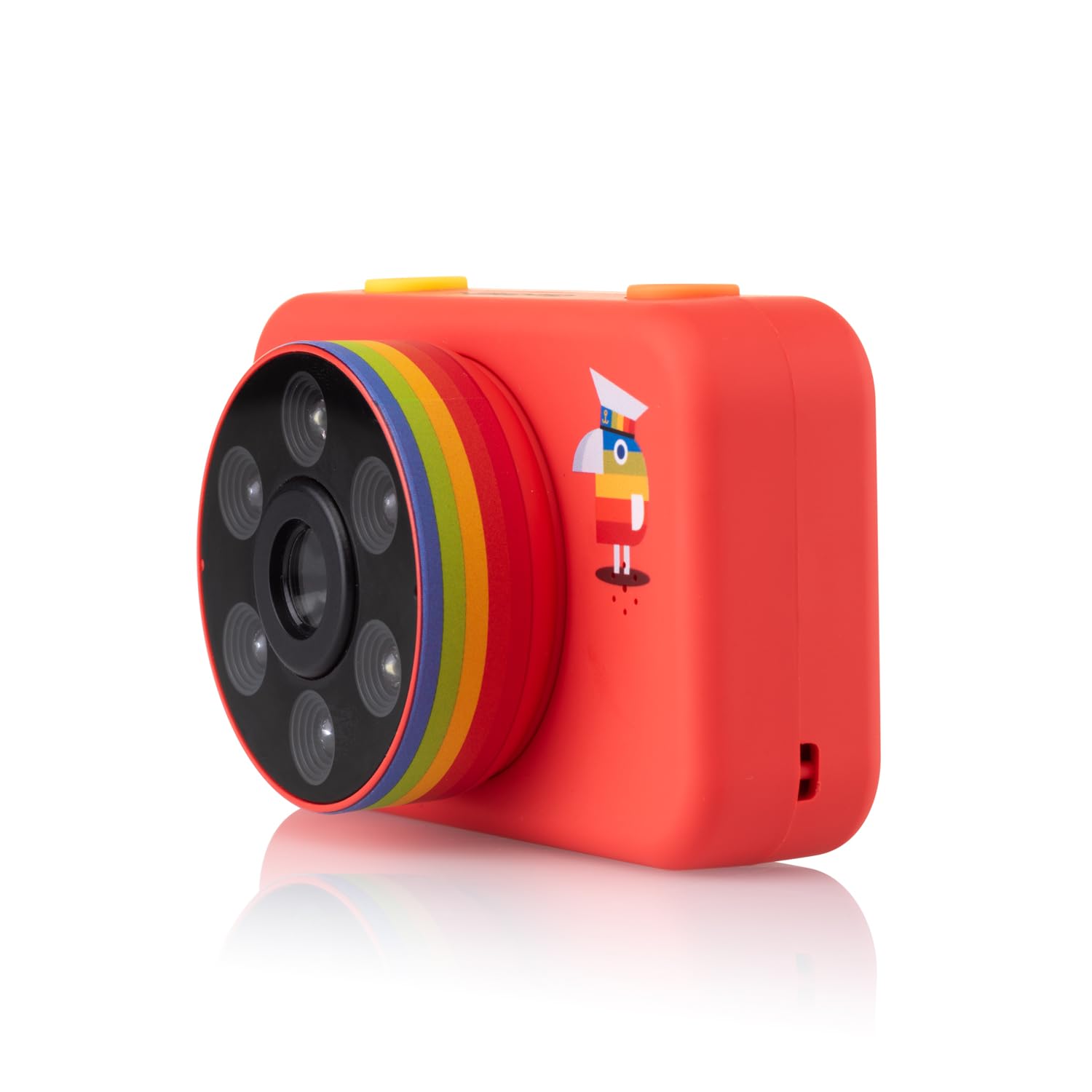 GOGEN DECKO Aparat dla dzieci, aparat cyfrowy dla dzieci, aparat do selfie, zdjęcia i wideo HD, efekty fotograficzne, karta micro SD 32 GB, LED, akumulator Lion, nadaje się dla dzieci od 3 lat,