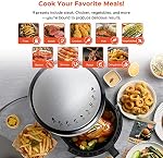 Ultima Cosa Air Fryer, 8.5QT Exempt d'huile XL Électrique à chaud Air Four à friteuses, programmable 9-in-1 Cuisinière avec préchauffage & Séchage & Gardez chaud, écran tactile numérique équipé et panier antiadhésif, manuel anglais et français, 1700W