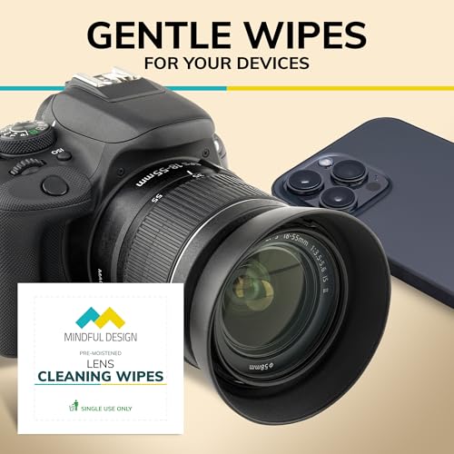 image for Mindful Design Lens Cleaning Wipes for Eyeglasses, 210ct - Individuall