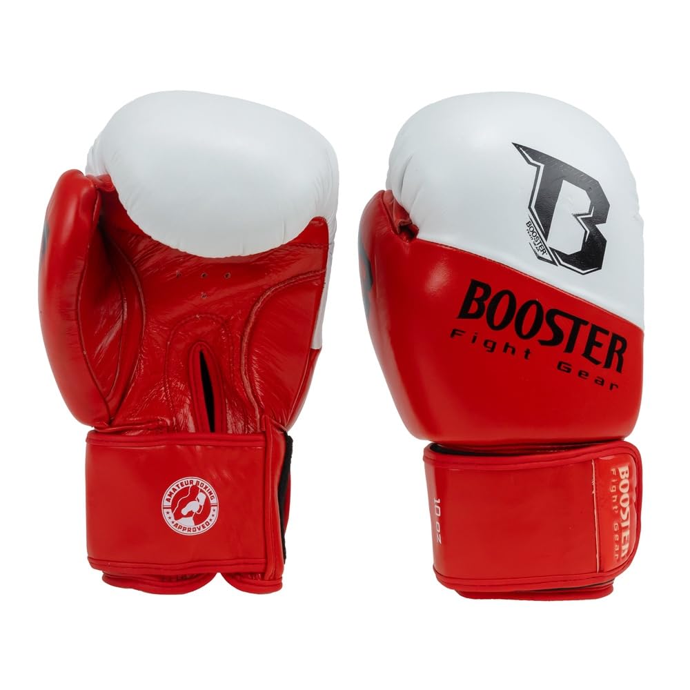 Booster - Guanti da boxe – Thunder Series 3 – Rosso/Bianco – 16 oz
